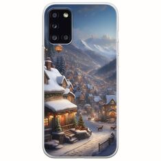 Cozy Christmas Village Samsung Galaxy A31 Flexible TPU (Διάφανη Σιλικόνη)