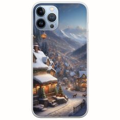 Cozy Christmas Village iPhone 12 Pro Flexible TPU (Διάφανη Σιλικόνη)