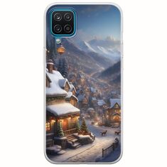Cozy Christmas Village Samsung Galaxy M12 Flexible TPU (Διάφανη Σιλικόνη)