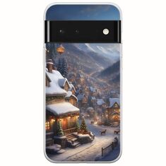 Cozy Christmas Village Google Pixel 6 Pro 5G Flexible TPU (Διάφανη Σιλικόνη)