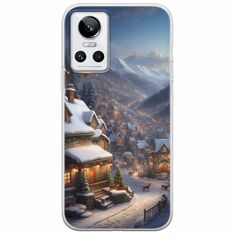 Cozy Christmas Village Realme GT Neo 3 Flexible TPU (Διάφανη Σιλικόνη)