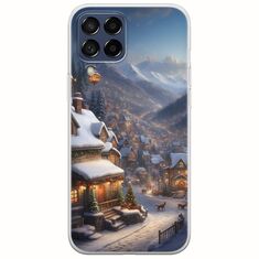 Cozy Christmas Village Samsung Galaxy M53 5G Flexible TPU (Διάφανη Σιλικόνη)