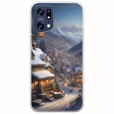 Cozy Christmas Village Oppo Find X5 Pro 5G Flexible TPU (Διάφανη Σιλικόνη)
