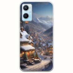 Cozy Christmas Village Oppo A96 4G Flexible TPU (Διάφανη Σιλικόνη)