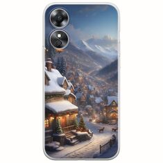 Cozy Christmas Village Oppo A17 Flexible TPU (Διάφανη Σιλικόνη)