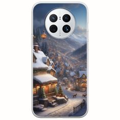 Cozy Christmas Village Huawei Mate 50 Pro Flexible TPU (Διάφανη Σιλικόνη)