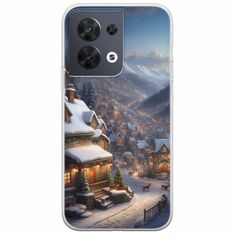 Cozy Christmas Village Oppo Reno 8 5G Flexible TPU (Διάφανη Σιλικόνη)