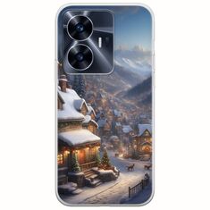Cozy Christmas Village Realme C55 Flexible TPU (Διάφανη Σιλικόνη)