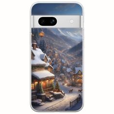 Cozy Christmas Village Google Pixel 7a 5G Flexible TPU (Διάφανη Σιλικόνη)