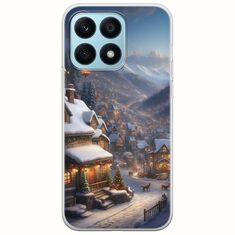 Cozy Christmas Village Honor X8a Flexible TPU (Διάφανη Σιλικόνη)