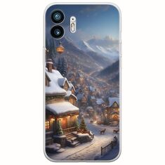 Cozy Christmas Village Nothing Phone (2) Flexible TPU (Διάφανη Σιλικόνη)