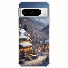 Cozy Christmas Village Google Pixel 8 Pro 5G Flexible TPU (Διάφανη Σιλικόνη)