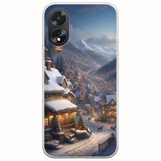 Cozy Christmas Village Oppo A38 Flexible TPU (Διάφανη Σιλικόνη)