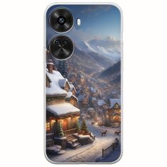 Cozy Christmas Village Huawei Nova 12 SE Flexible TPU (Διάφανη Σιλικόνη)