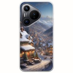 Cozy Christmas Village Huawei Pura 70 Flexible TPU (Διάφανη Σιλικόνη)