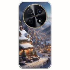 Cozy Christmas Village Huawei Nova 12i Flexible TPU (Διάφανη Σιλικόνη)
