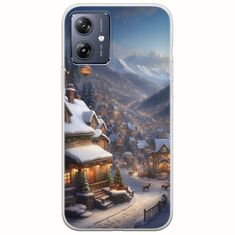 Cozy Christmas Village Motorola Moto G54 5G Flexible TPU (Διάφανη Σιλικόνη)