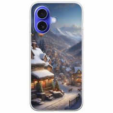 Cozy Christmas Village iPhone 16 Flexible TPU (Διάφανη Σιλικόνη)