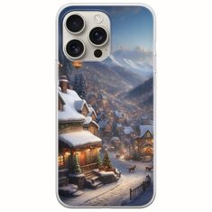 Cozy Christmas Village iPhone 16 Pro Flexible TPU (Διάφανη Σιλικόνη)