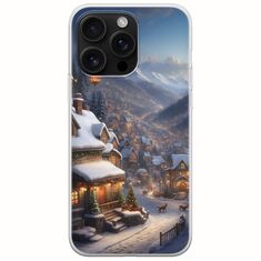 Cozy Christmas Village iPhone 16 Pro Max Flexible TPU (Διάφανη Σιλικόνη)