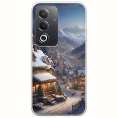 Cozy Christmas Village Oppo A80 5G Flexible TPU (Διάφανη Σιλικόνη)