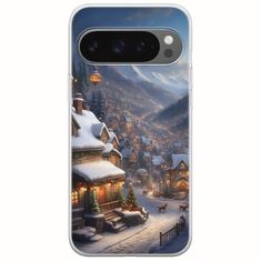 Cozy Christmas Village Google Pixel 9 Pro 5G Flexible TPU (Διάφανη Σιλικόνη)