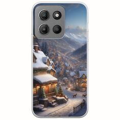 Cozy Christmas Village Motorola Moto G15 Flexible TPU (Διάφανη Σιλικόνη)