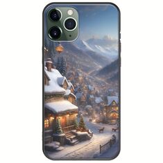 Cozy Christmas Village iPhone 11 Pro Black TPU (Μαύρη Σιλικόνη)