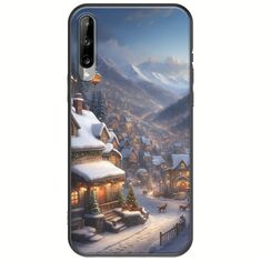 Cozy Christmas Village Samsung Galaxy A30s Black TPU (Μαύρη Σιλικόνη)