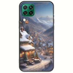 Cozy Christmas Village Huawei P40 Lite Black TPU (Μαύρη Σιλικόνη)