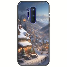 Cozy Christmas Village OnePlus 8 Pro Black TPU (Μαύρη Σιλικόνη)