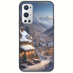 Cozy Christmas Village OnePlus 9 Pro Black TPU (Μαύρη Σιλικόνη)