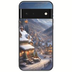 Cozy Christmas Village Google Pixel 6 5G Black TPU (Μαύρη Σιλικόνη)