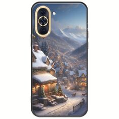 Cozy Christmas Village Huawei Nova 10 Black TPU (Μαύρη Σιλικόνη)