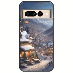 Cozy Christmas Village Google Pixel 7 Pro 5G Black TPU (Μαύρη Σιλικόνη)