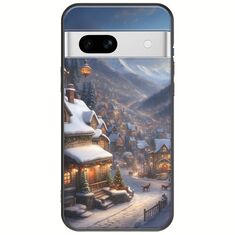 Cozy Christmas Village Google Pixel 7a 5G Black TPU (Μαύρη Σιλικόνη)
