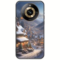 Cozy Christmas Village Realme 11 Pro Plus 5G Black TPU (Μαύρη Σιλικόνη)