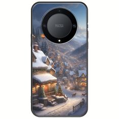Cozy Christmas Village Honor Magic 5 Lite 5G Black TPU (Μαύρη Σιλικόνη)