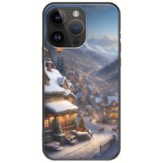 Cozy Christmas Village iPhone 15 Pro Max Black TPU (Μαύρη Σιλικόνη)