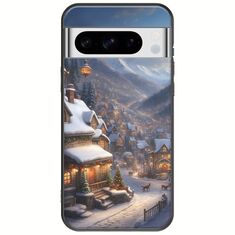 Cozy Christmas Village Google Pixel 8 Pro 5G Black TPU (Μαύρη Σιλικόνη)
