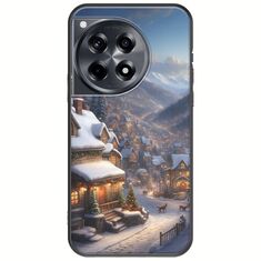 Cozy Christmas Village OnePlus 12 5G Black TPU (Μαύρη Σιλικόνη)