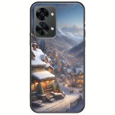 Cozy Christmas Village OnePlus Nord 2T 5G Black TPU (Μαύρη Σιλικόνη)