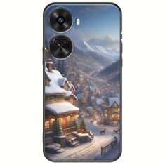 Cozy Christmas Village Huawei Nova 12 SE Black TPU (Μαύρη Σιλικόνη)