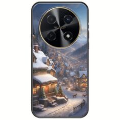Cozy Christmas Village Huawei Nova 12i Black TPU (Μαύρη Σιλικόνη)
