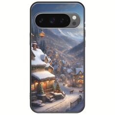 Cozy Christmas Village Google Pixel 9 Pro XL 5G Black TPU (Μαύρη Σιλικόνη)