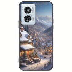 Cozy Christmas Village Motorola Edge 50 Fusion 5G Black TPU (Μαύρη Σιλικόνη)