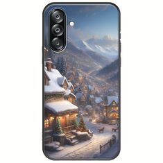 Cozy Christmas Village Samsung Galaxy A26 5G  Black TPU (Μαύρη Σιλικόνη)