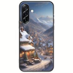 Cozy Christmas Village Samsung Galaxy A36 5G  Black TPU (Μαύρη Σιλικόνη)
