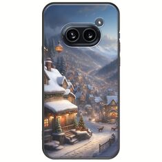 Cozy Christmas Village Nothing Phone (2a) 5G Black TPU (Μαύρη Σιλικόνη)
