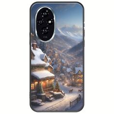 Cozy Christmas Village Honor 200 5G Black TPU (Μαύρη Σιλικόνη)
